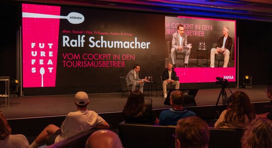 Ralf Schumacher auf der FAFGA 2026 | © Congress Messe Innsbruck Ralf Schumacher auf der FAFGA 2026 | © Congress Messe Innsbruck